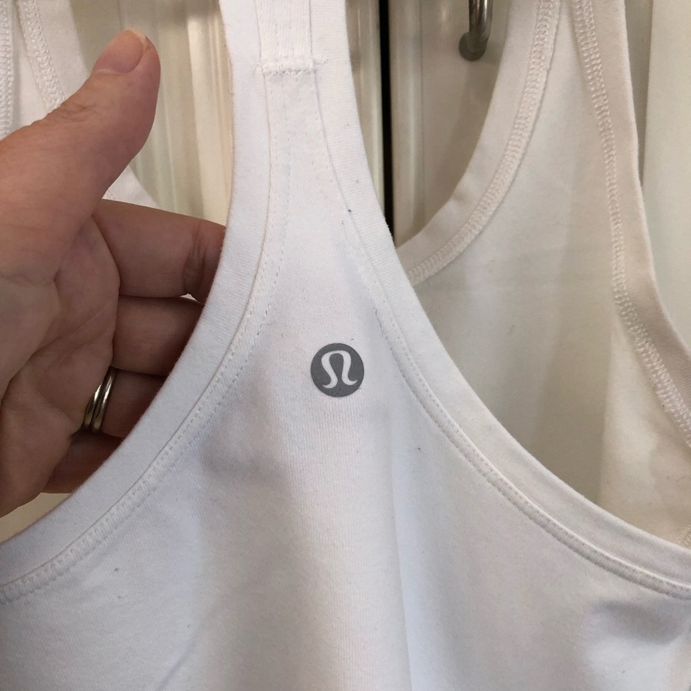 lululemon athletica White Racerback Tank Top - Picture 5 of 7